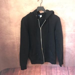 H&M black zip up hoodie